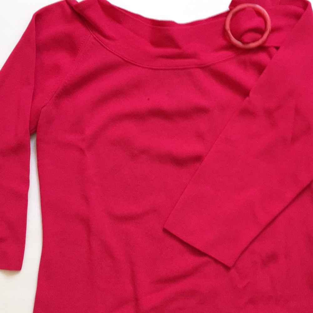 Rafaella Pink Retro Top